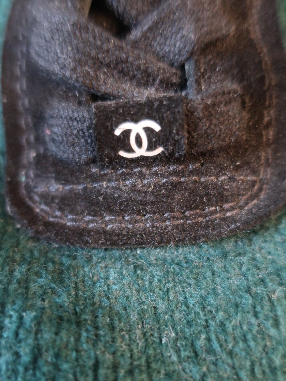 Authentic Womens Chanel Green Black Sport Fashion Tweed Sneaker Shoes 36 US/6 - Picture 7 of 16